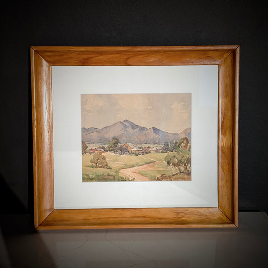 Maude Edith Gum 'Adelaide Foothills' Watercolour, c1925-1930