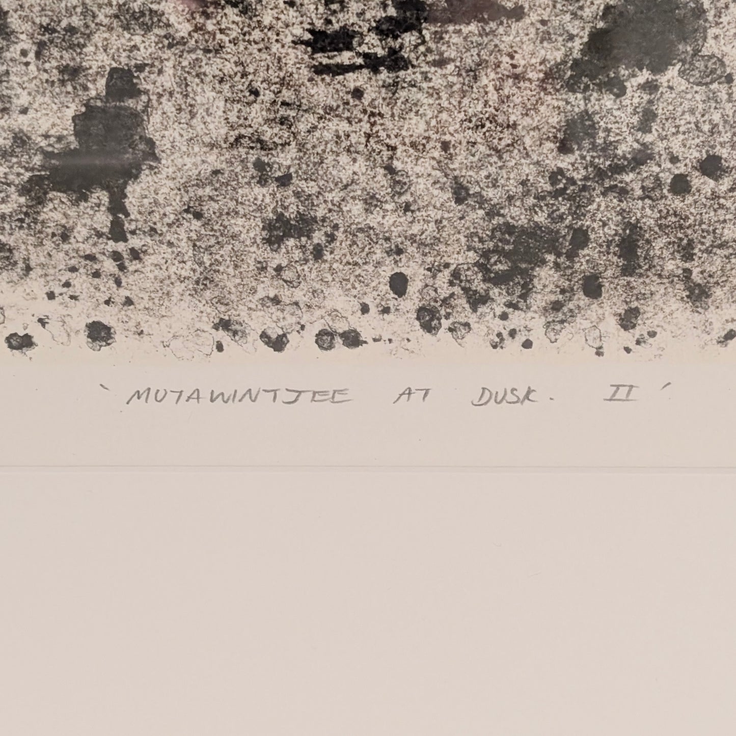 Jo Lankester 'Mutawintjee at Dusk II' Etching, 1996