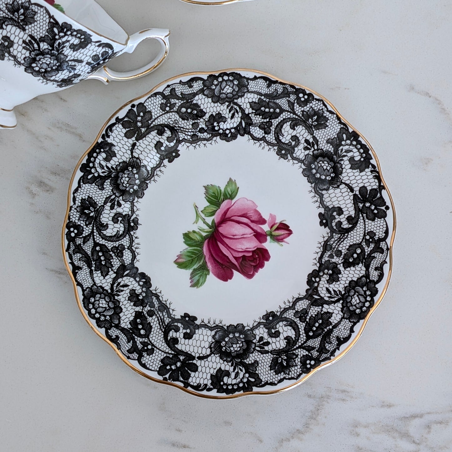 A Royal Albert 'Senorita' Bone China Teacup Trio