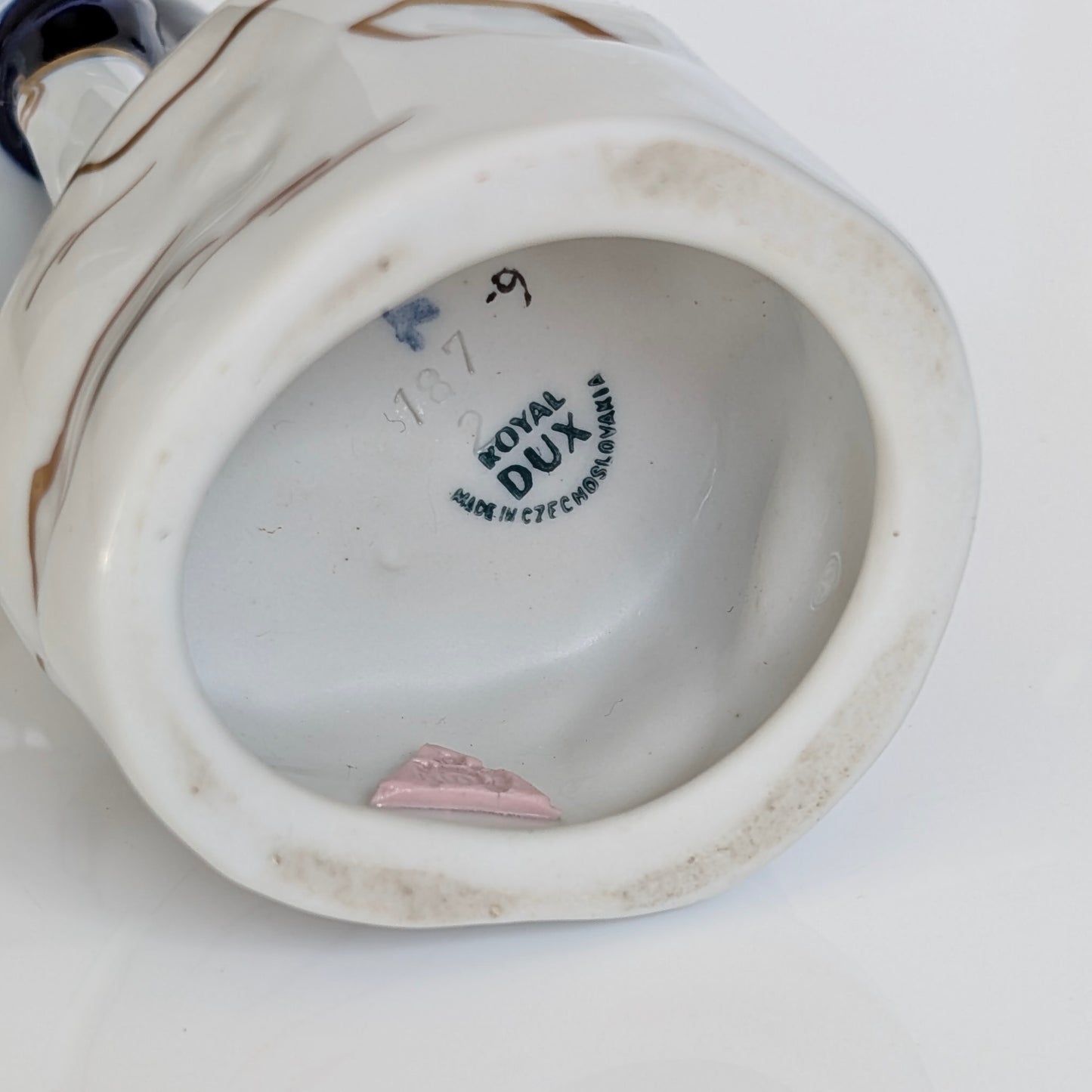 A Royal Dux "Rococo Musician" Porcelain Figurine