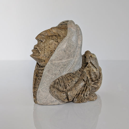Lori Laforme Native American Carved Soapstone Sculpture