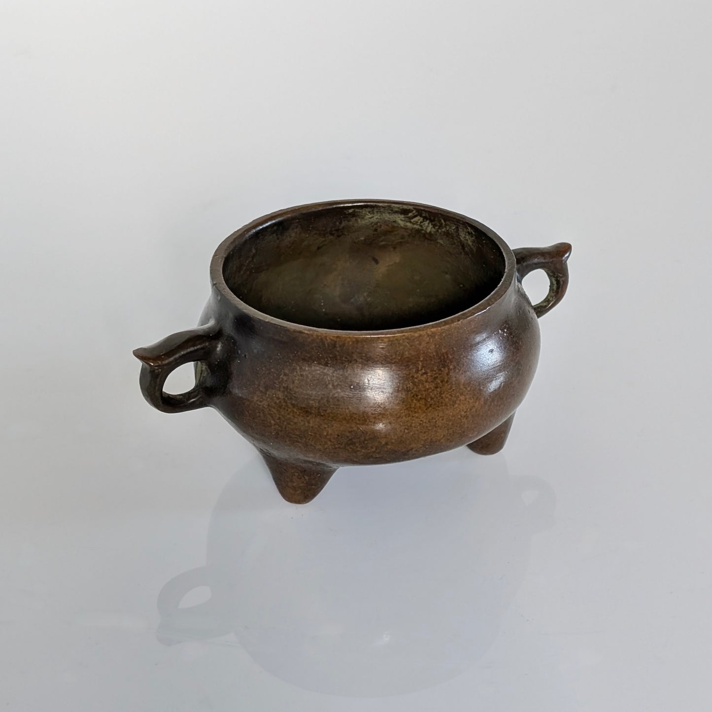 Chinese Bronze Incense Burner By Master Chen Qiaosheng, c1970's