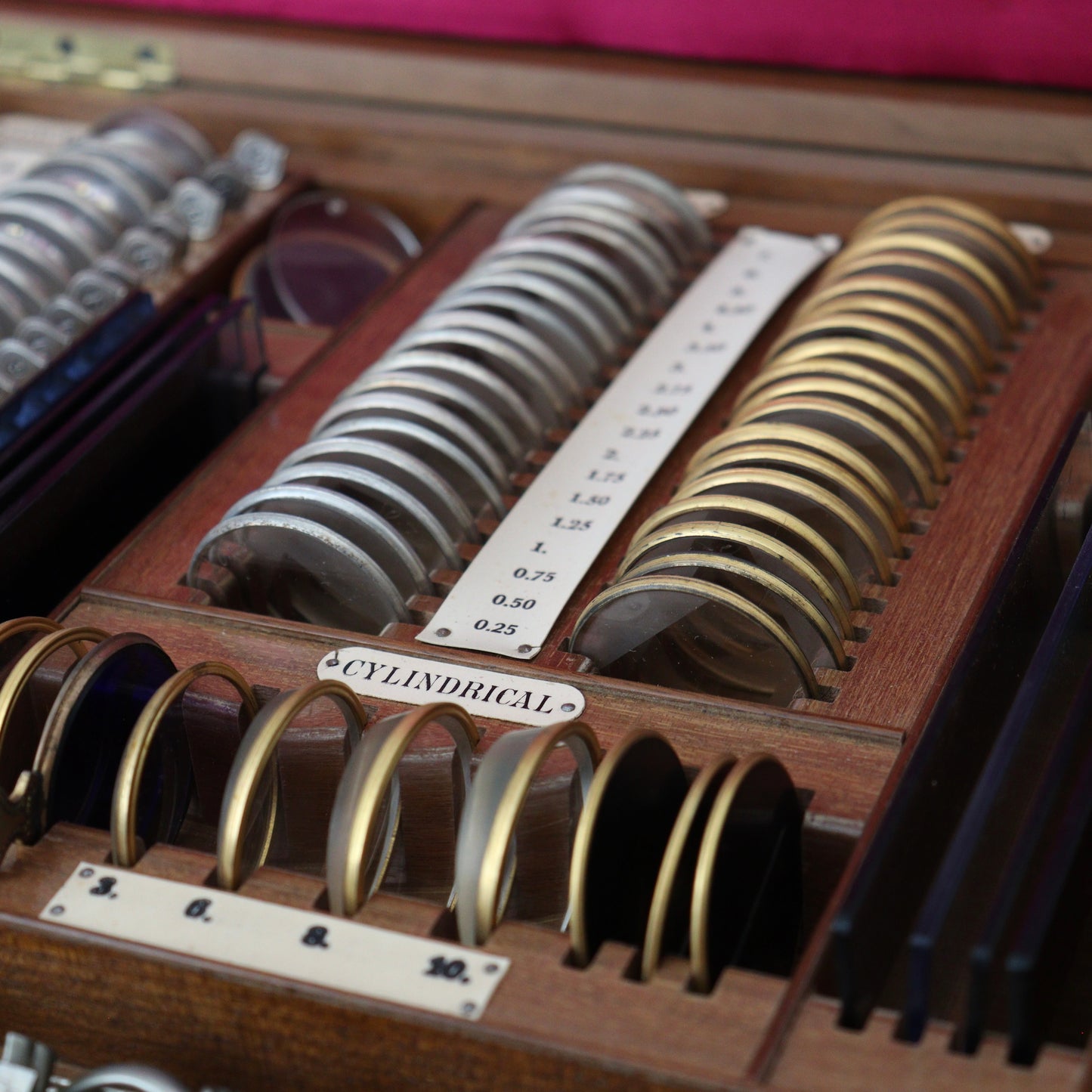 A Complete Optometrists Trial Eye Testing Kit by Theodore Hamblin