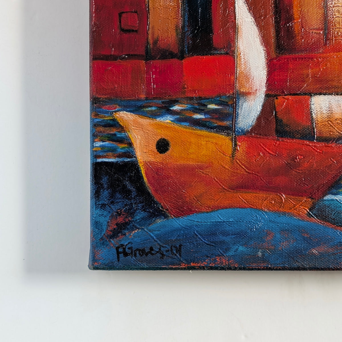 Pete Groves "Sailing By" Acrylic, 2001