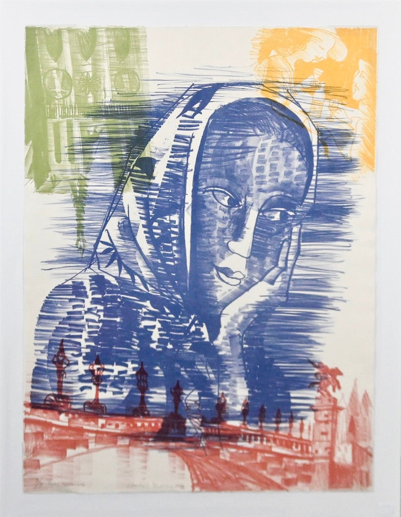 Charles Blackman "Paris Dreaming" Original Signed Artist’s Proof Lithograph