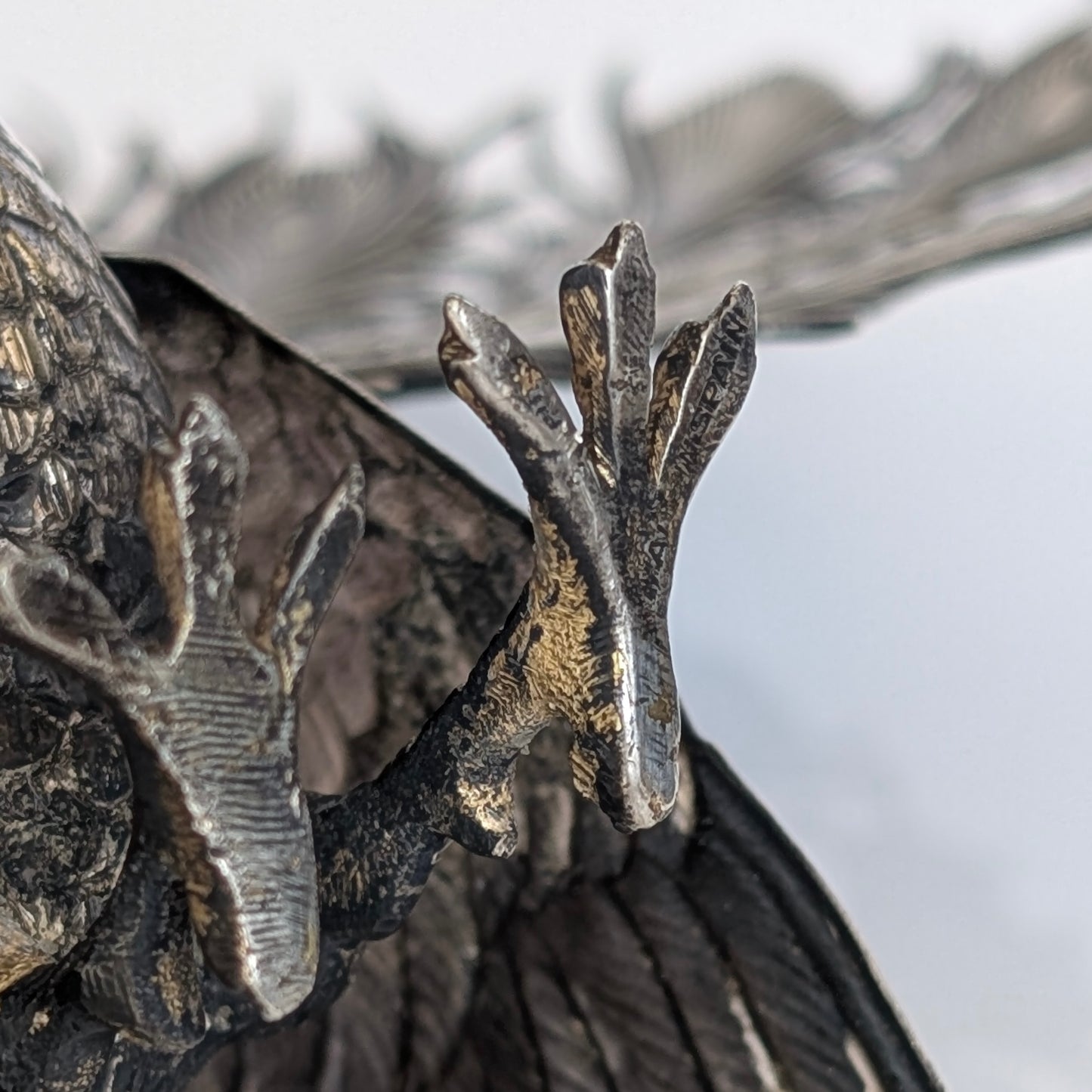 A Spanish .916 Silver Peacock by Dionisio García Studio