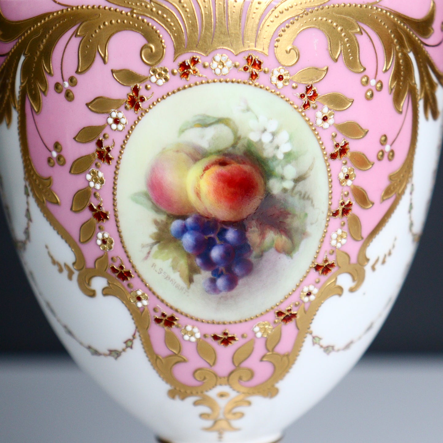 A Royal Worcester Richard Sebright Vase, c1908