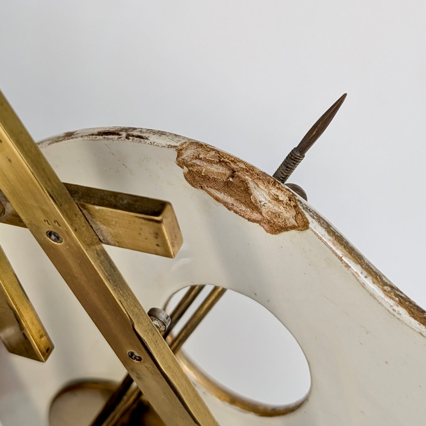 A 19th Century French 'Artists Palette' Strut Clock by Creil et Montereau