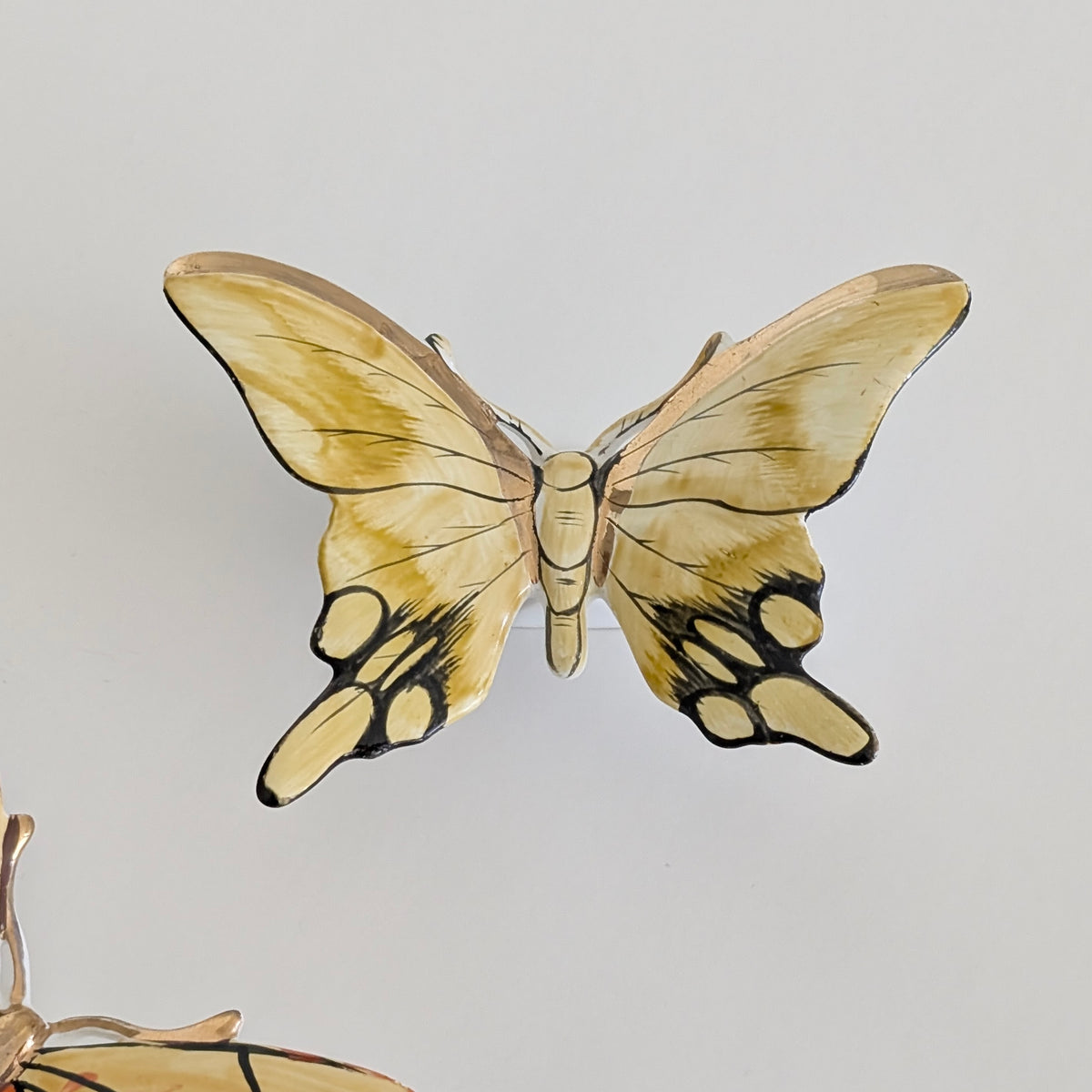 Three S&M Tapolca (Hungary) Porcelain Butterflies