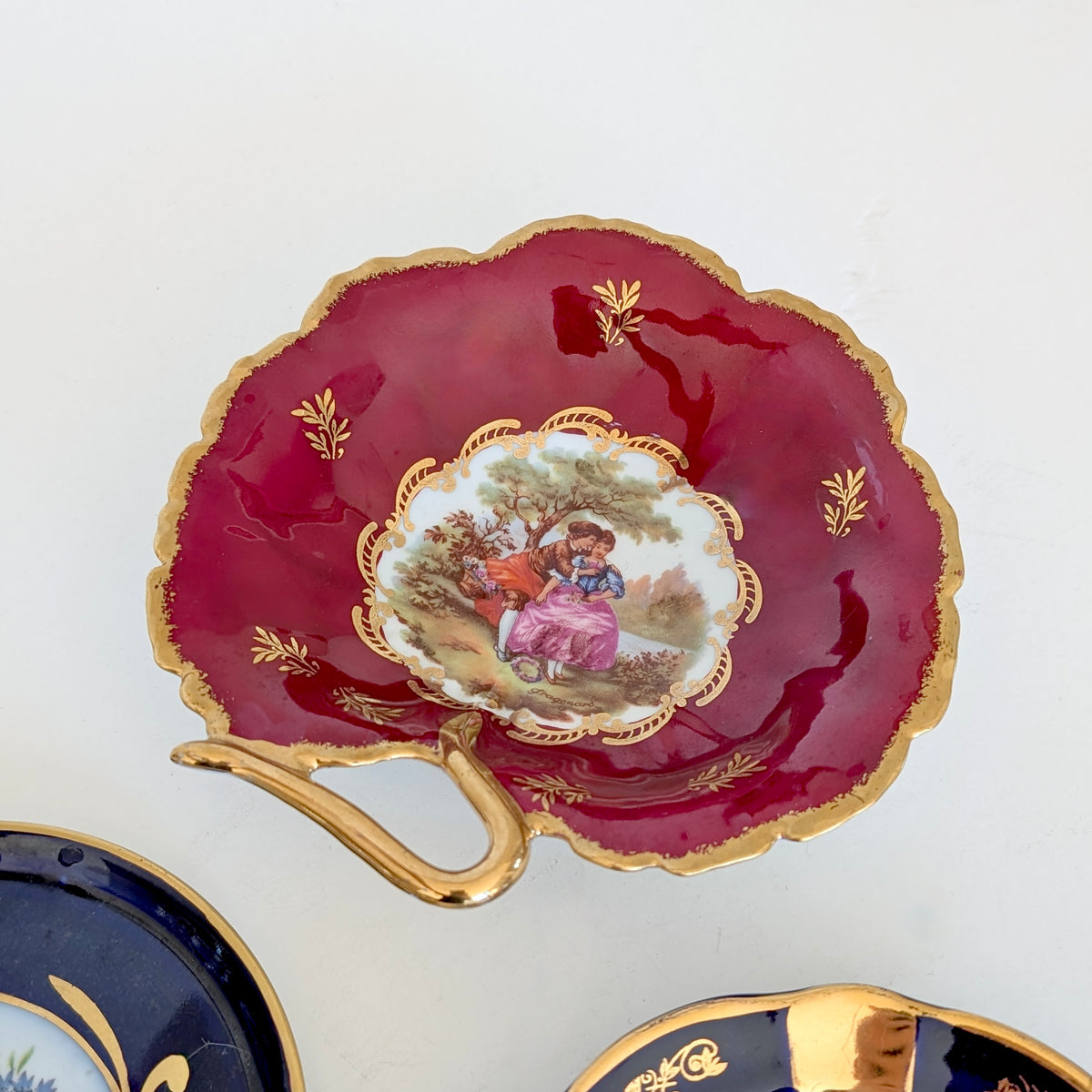 Three Pieces of Limoges France Porcelain, 20th Century