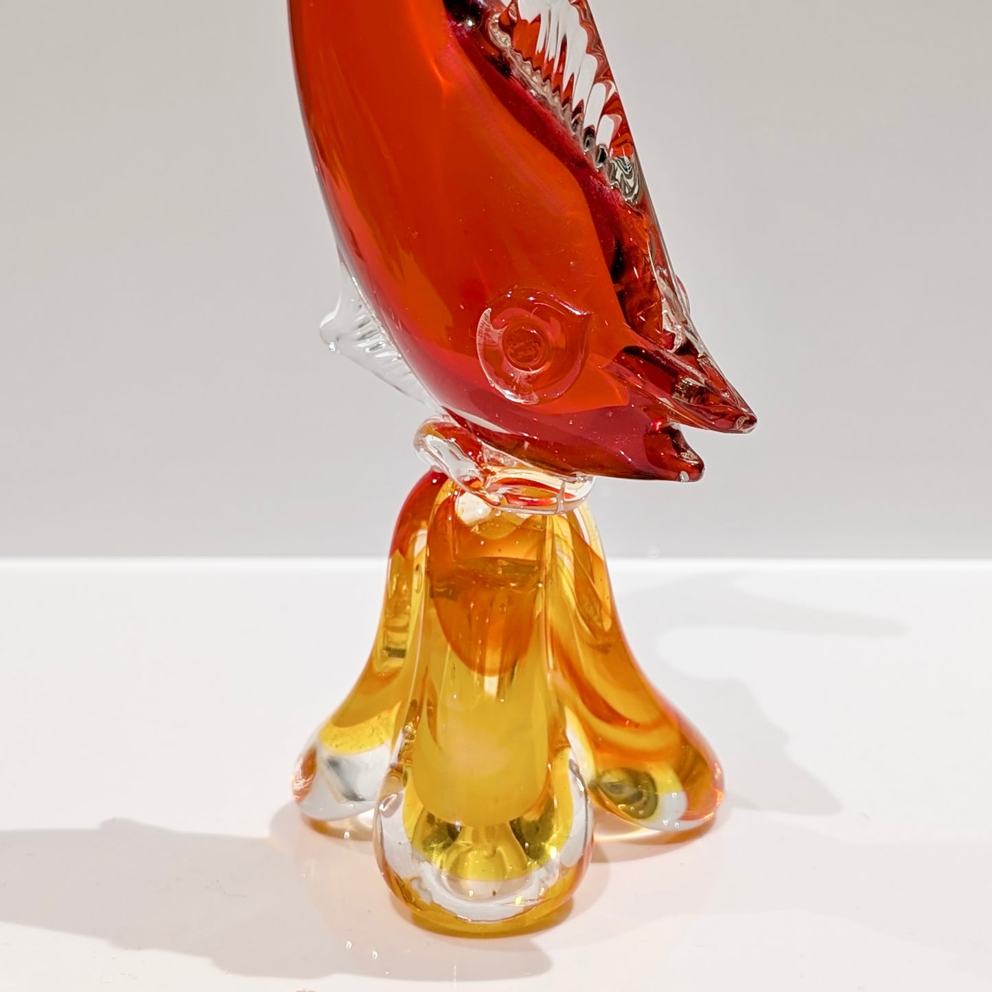 A Japanese Art Glass Fish Sculpture, c1970
