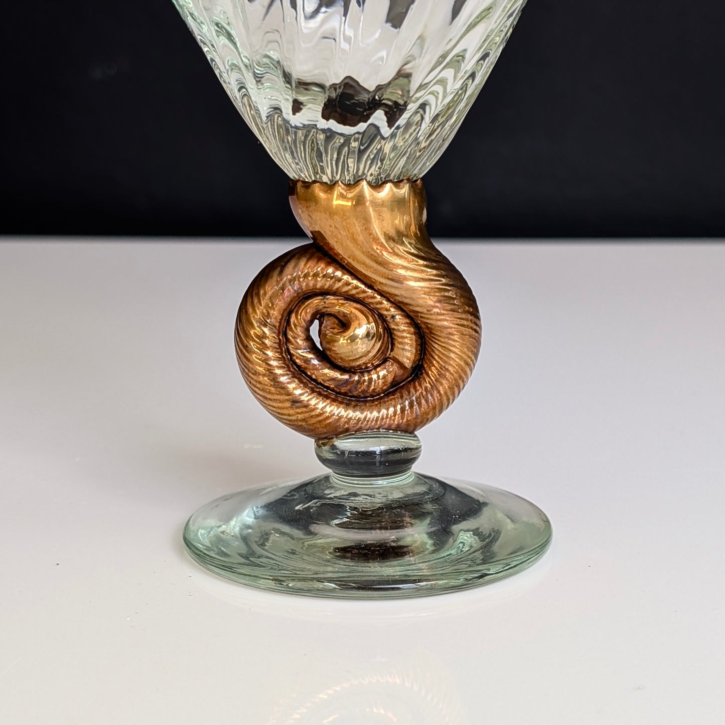 Sean O'Donoghue Australian Studio Glass "Sea Shell" Chalice