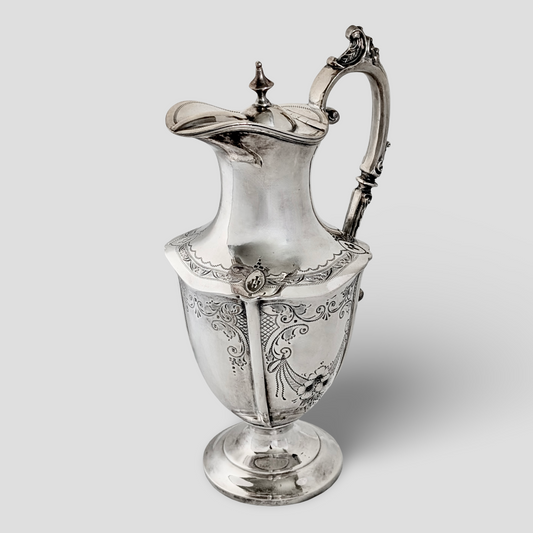 Malvern Horticultural Society Silver Plated Claret Jug, c1912