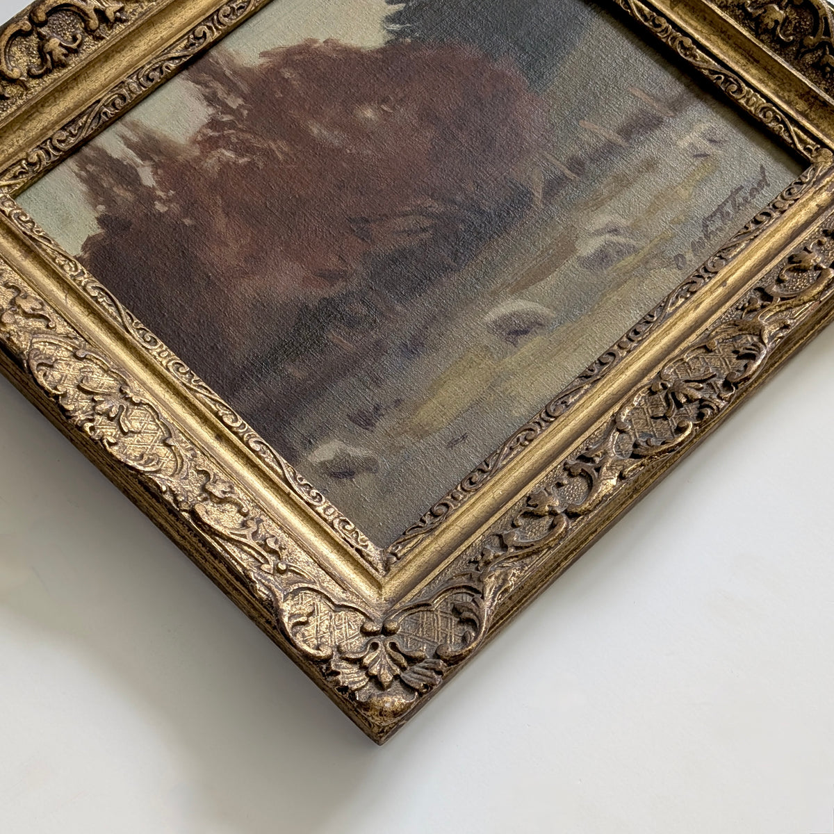 Dorothy Whitehead (1900-1995) "Sheep Grazing" Oil, c1927
