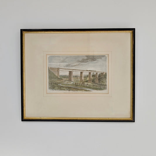 'Tarradale Viaduct, on the Melbourne and Sandhurst Railway' Engraving, c1864