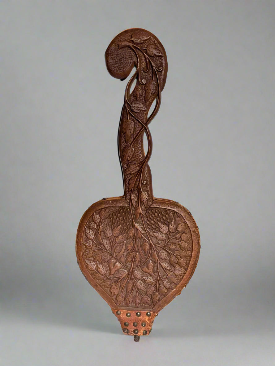 Elaborately Carved Fireplace Bellows, c1910