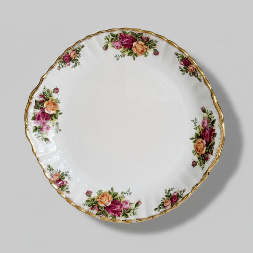 A Royal Albert 'Old Country Roses' Bone China Cake Tray