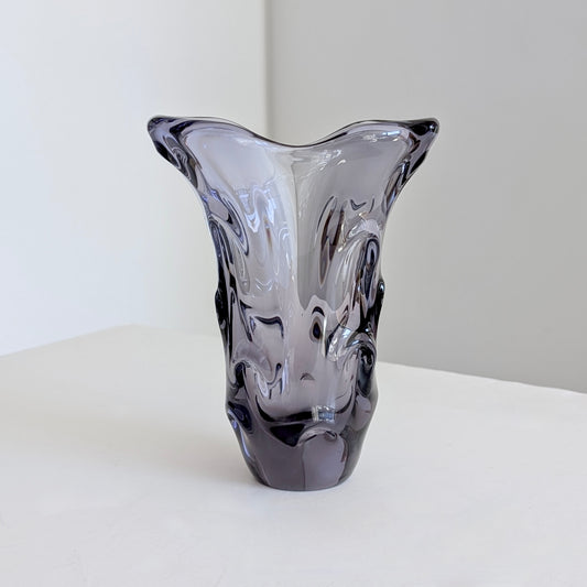 A Mid Century Purple Glass Vase