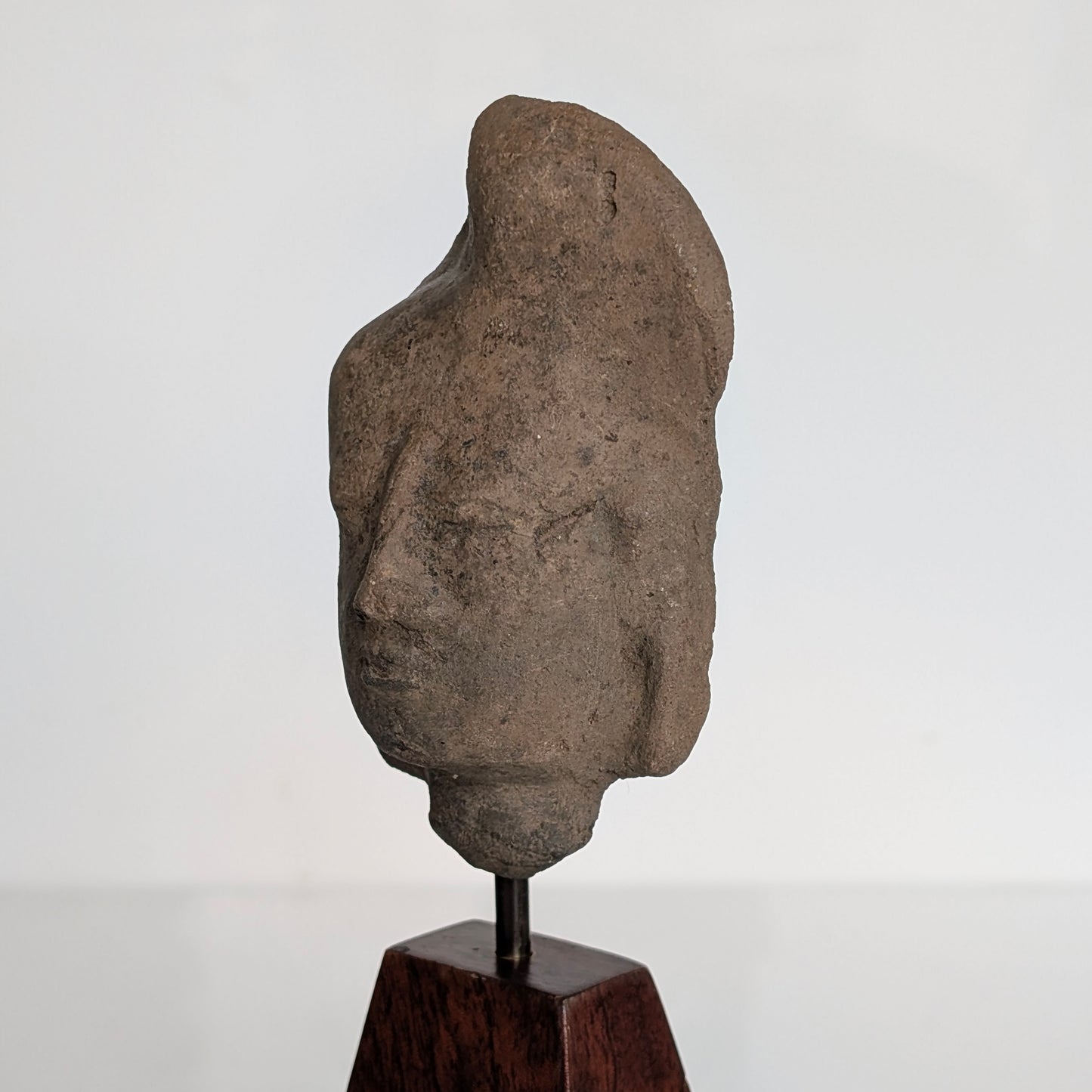 A Majapahit Empire Terracotta Head, Indonesia, 14th Century