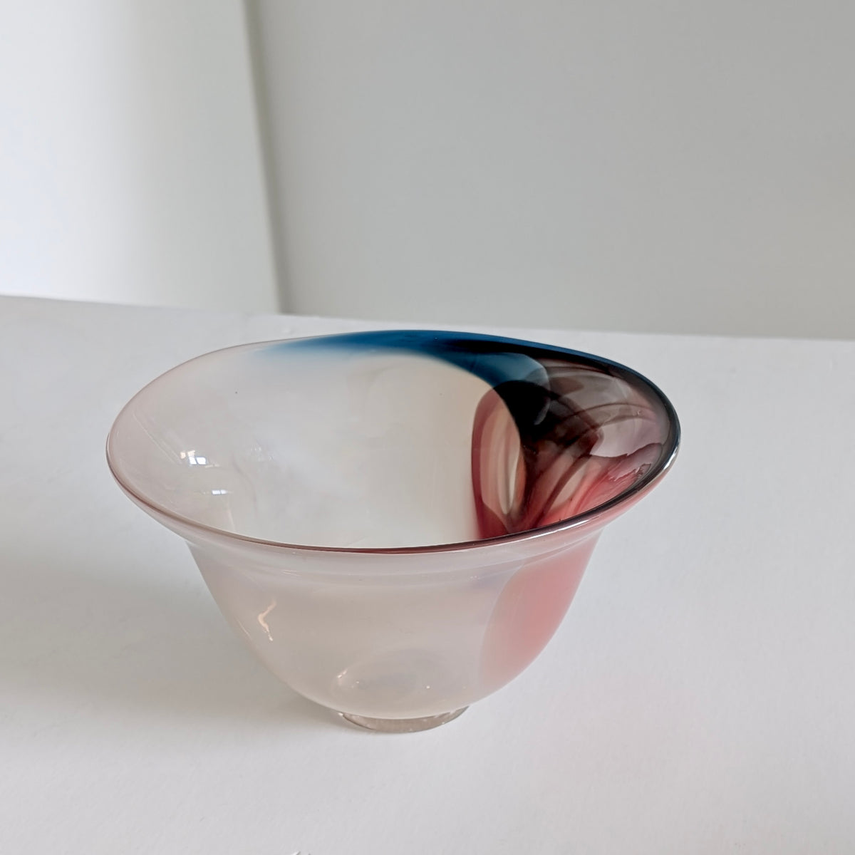 A Signed Australian Studio Glass Bowl by Robert Gatt