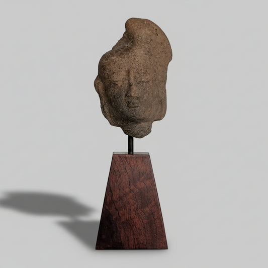 A Majapahit Empire Terracotta Head, Indonesia, 14th Century