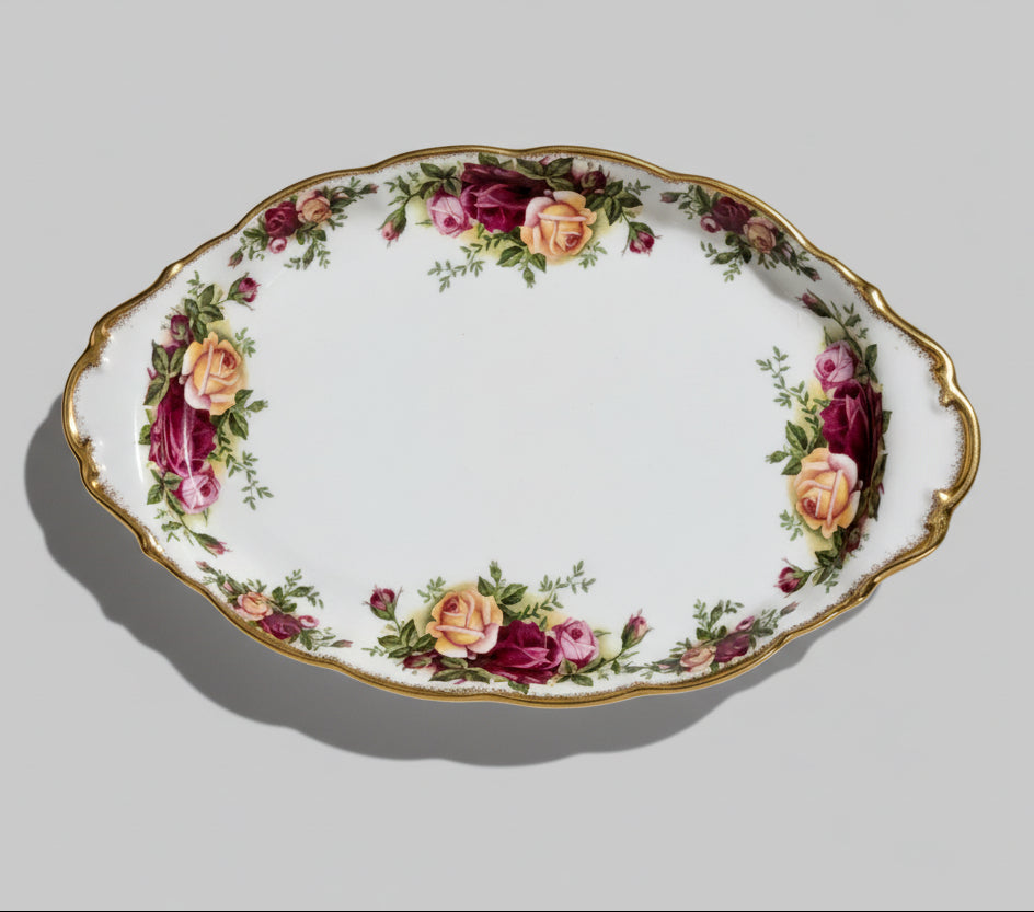 A Royal Albert 'Old Country Roses' Bone China Regal Tray