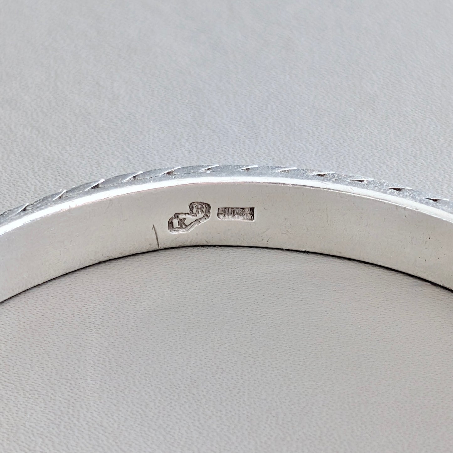 A Heavy Sterling Silver Bangle