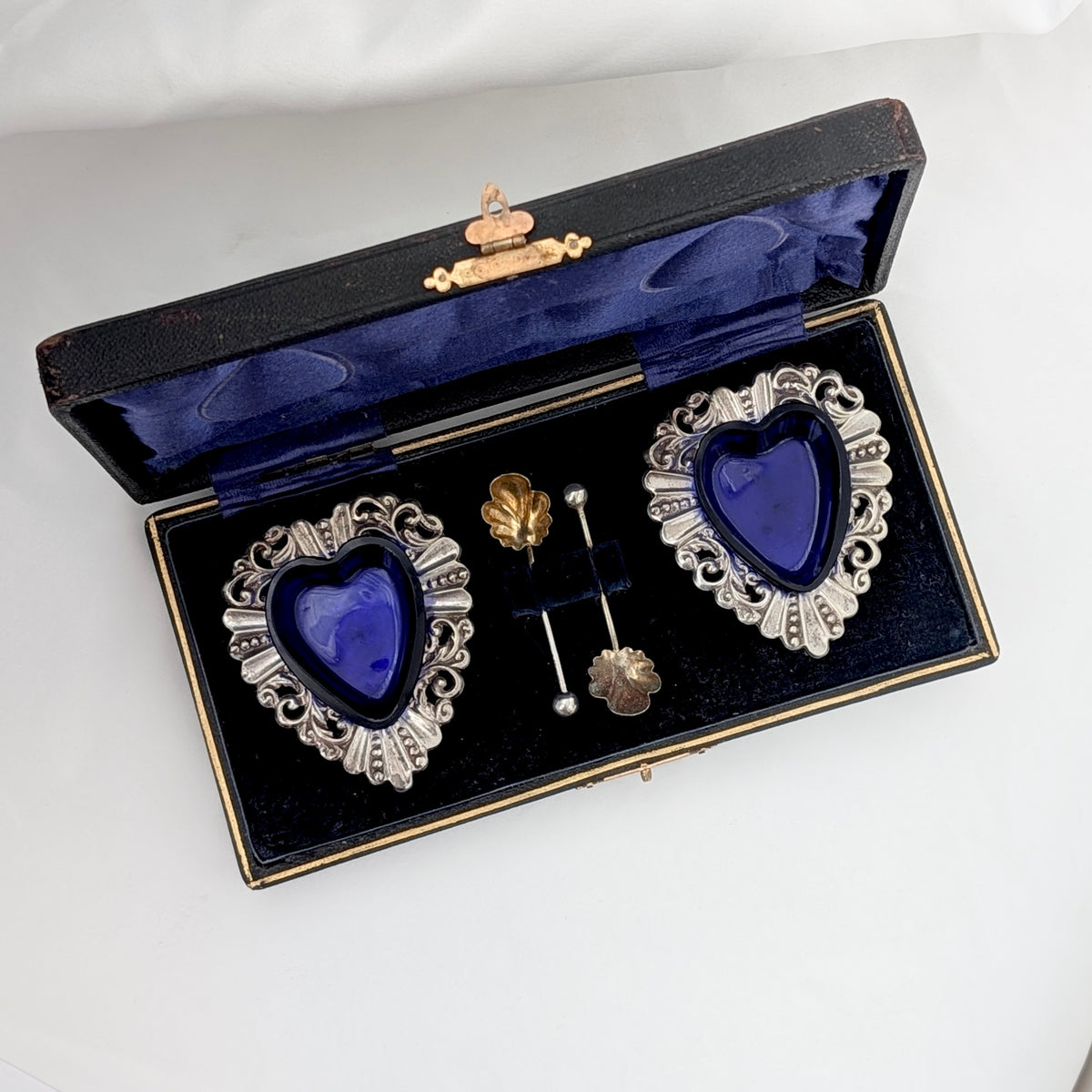 Edwardian Boxed Set of E.P.N.S Salt Cellars