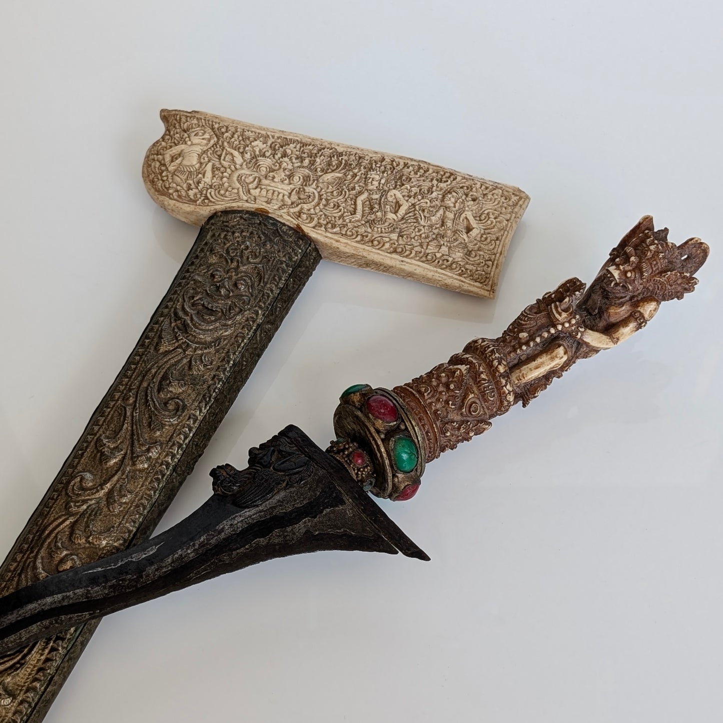 A 19th Century Jewelled Indonesian Kris Dagger