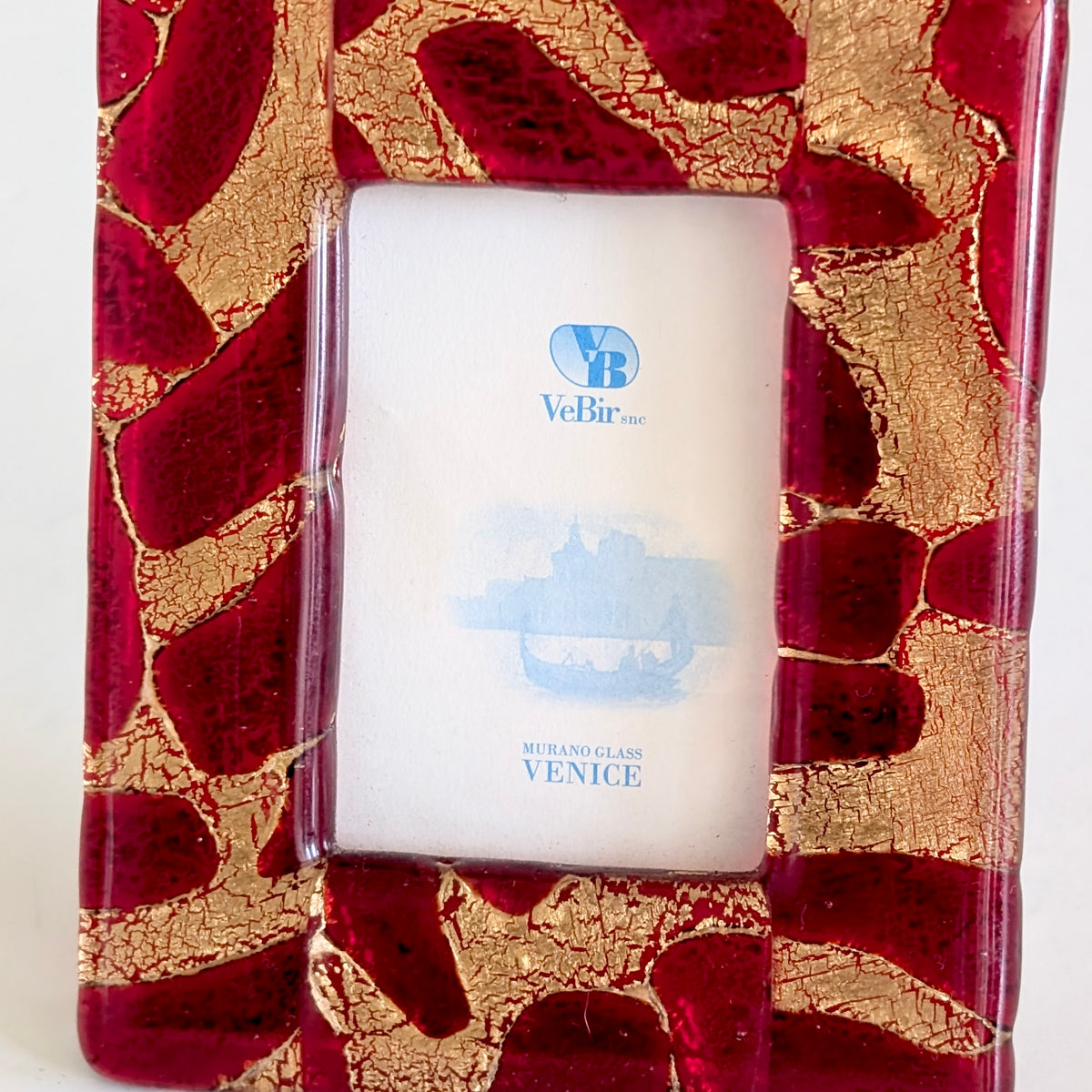 A Small Italian Murano Glass Picture Frame