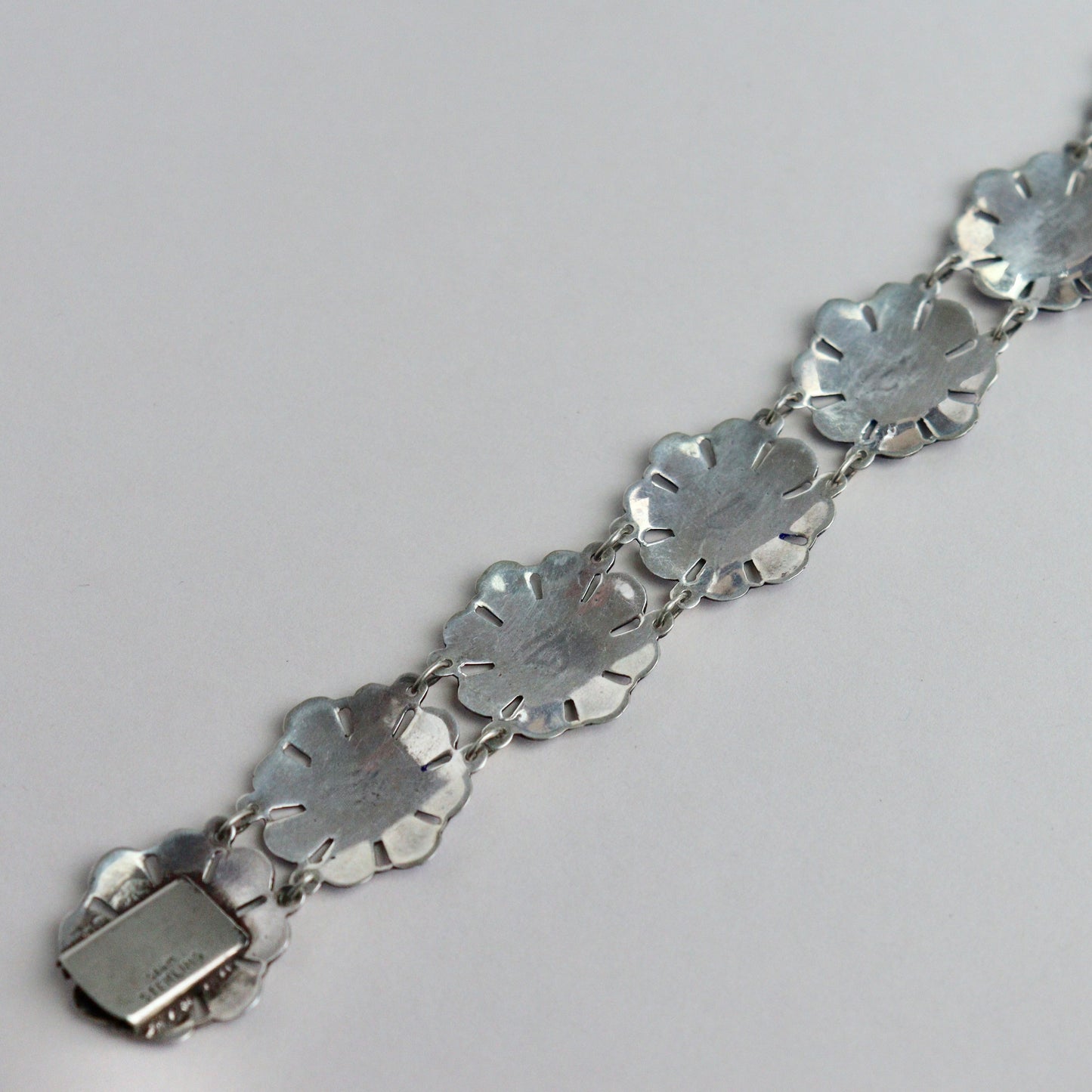A Siam Sterling Silver Enamel Bracelet, c1970