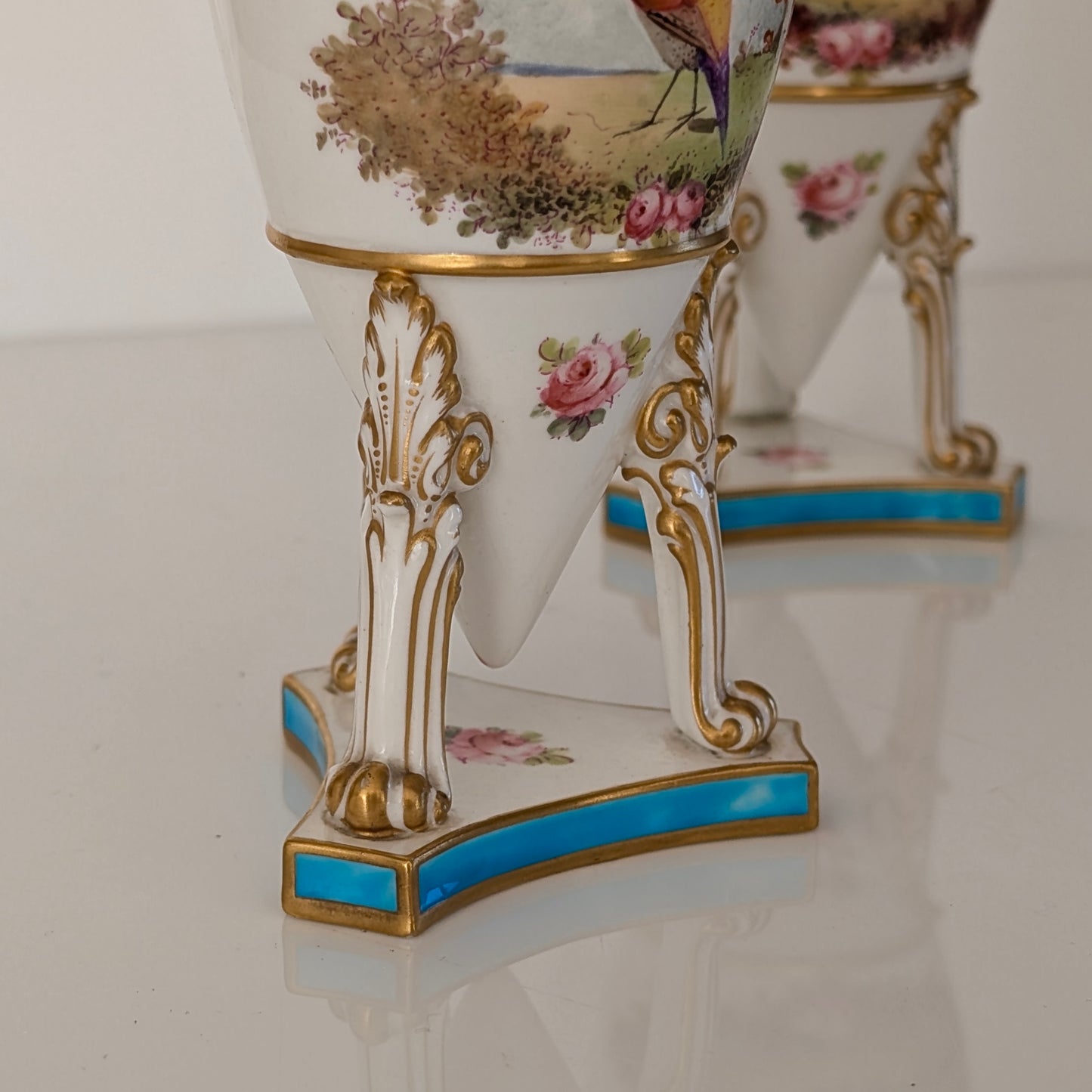 Royal Crown Derby Vases by Charles Harris, c1906