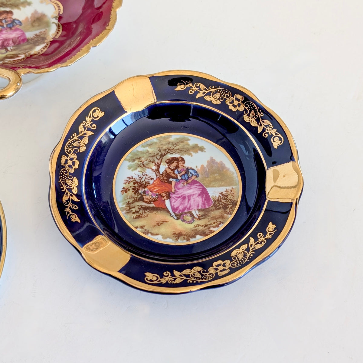Three Pieces of Limoges France Porcelain, 20th Century