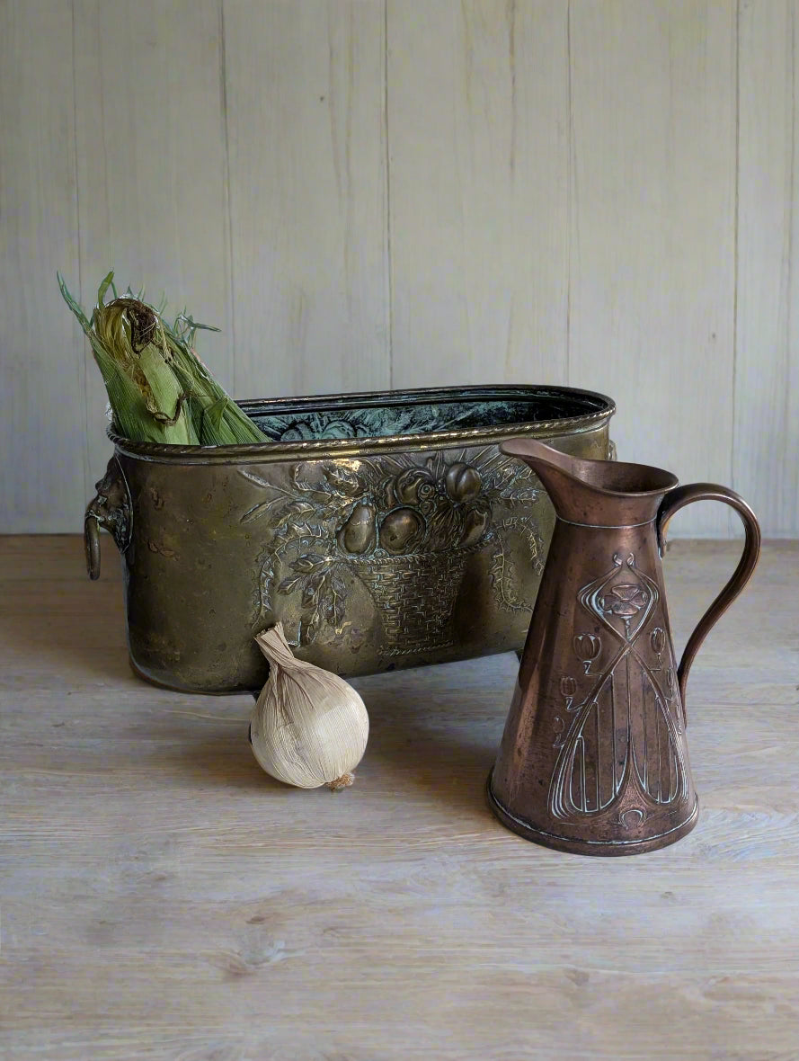 A French Brass Jardiniere, Late 19th Century