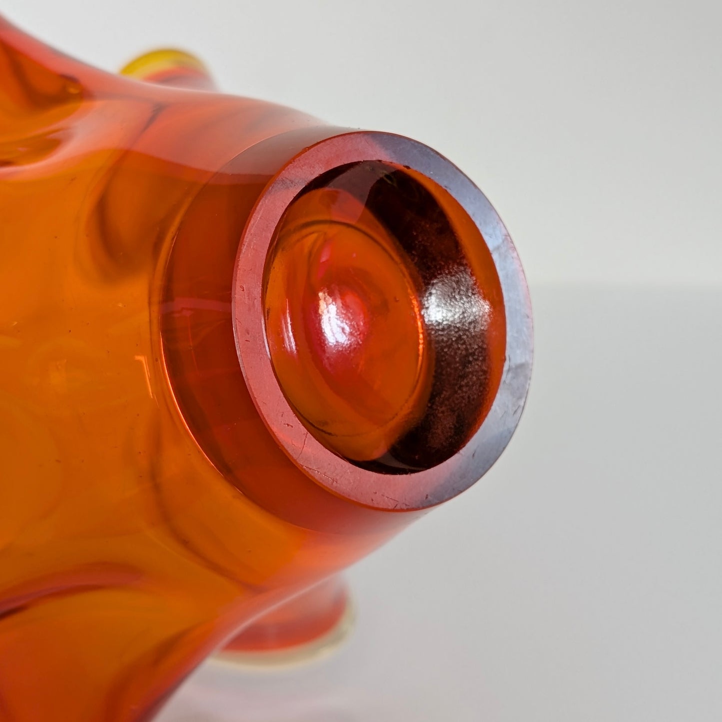 Koshida (Japan) Glass Sculptural Bowl, c1960