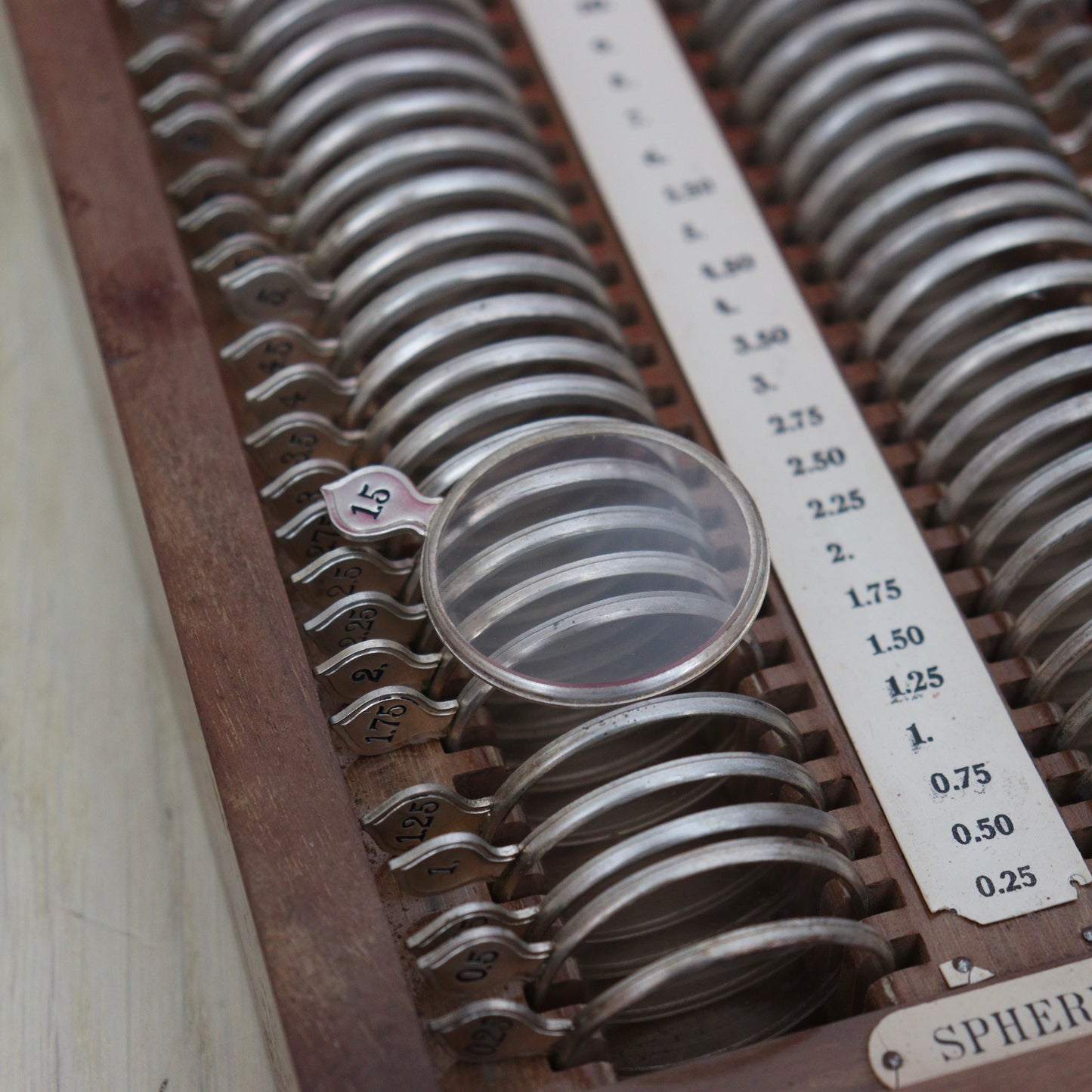 A Complete Optometrists Trial Eye Testing Kit by Theodore Hamblin