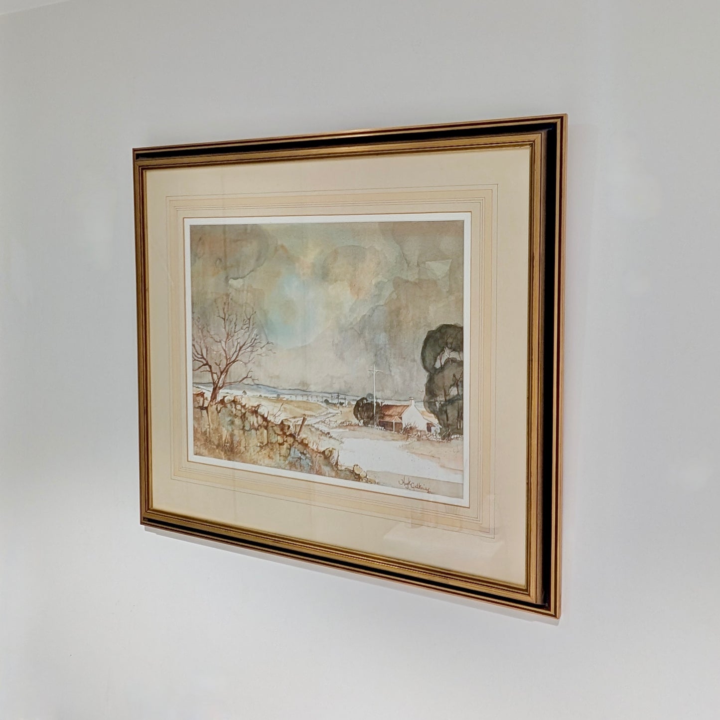 Hugh Guthrie 'Pomborneit, Victoria' Watercolour, 1983