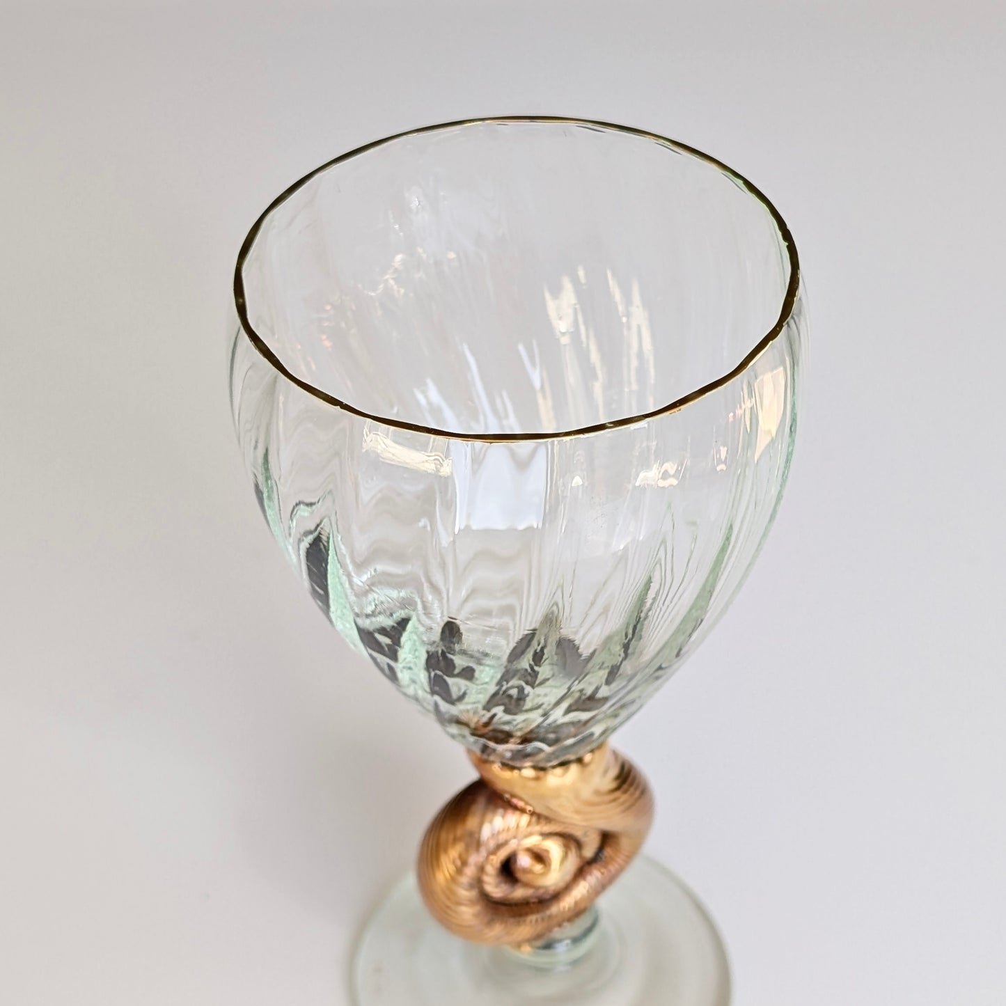 Sean O'Donoghue Australian Studio Glass "Sea Shell" Chalice