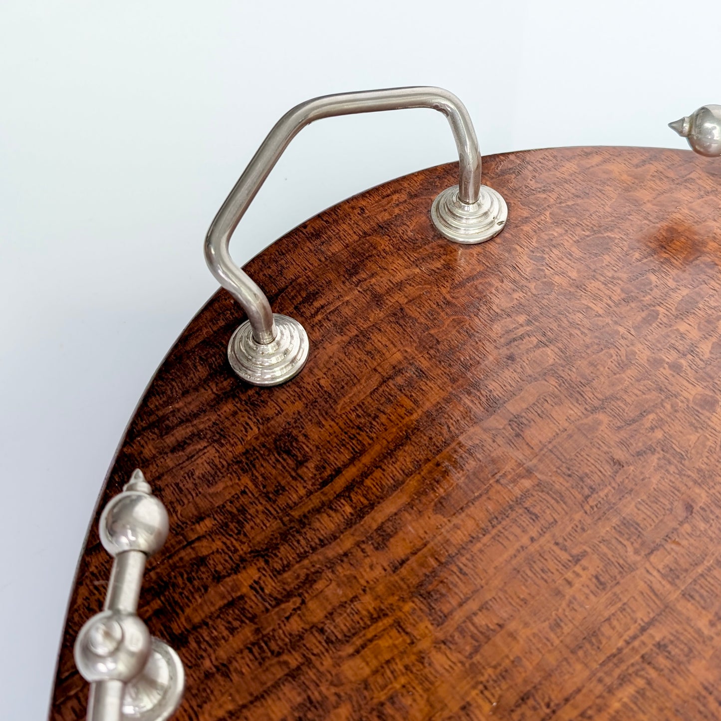A Very Large Edwardian Oak Serving Tray, c1905