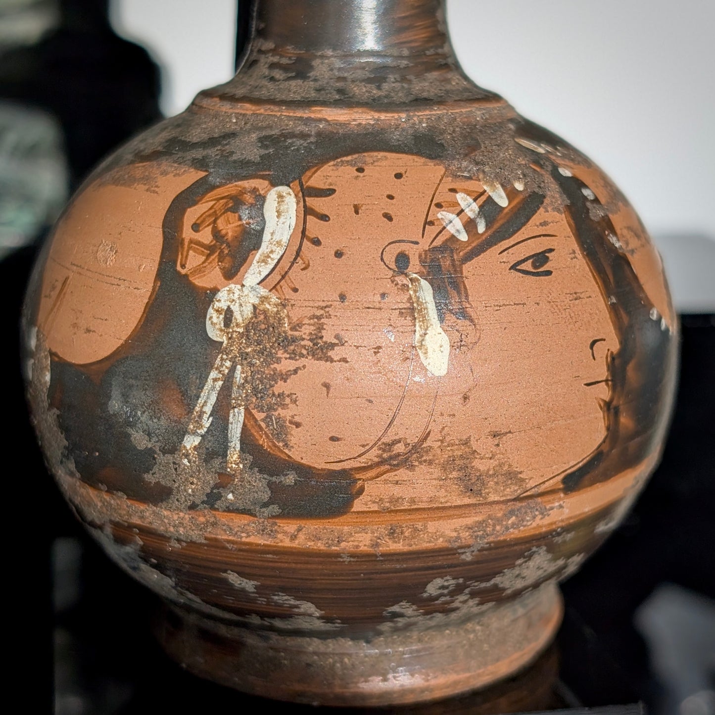 Ancient Greek Apulian Red-Figure Squat Lekythos, 4th Century BCE