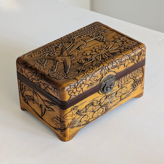 A Chinese Camphorwood Jewellery Box, c1970's