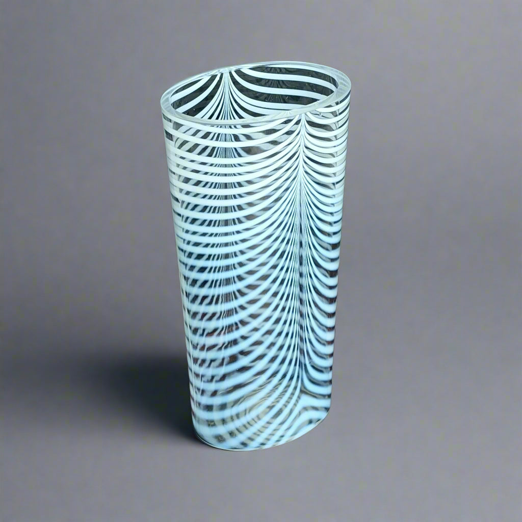 'Zebra' Vase by Bertil Vallien for Kosta Boda