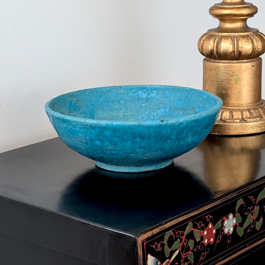 KLYTIE PATE Turquoise Pottery Bowl, c1970