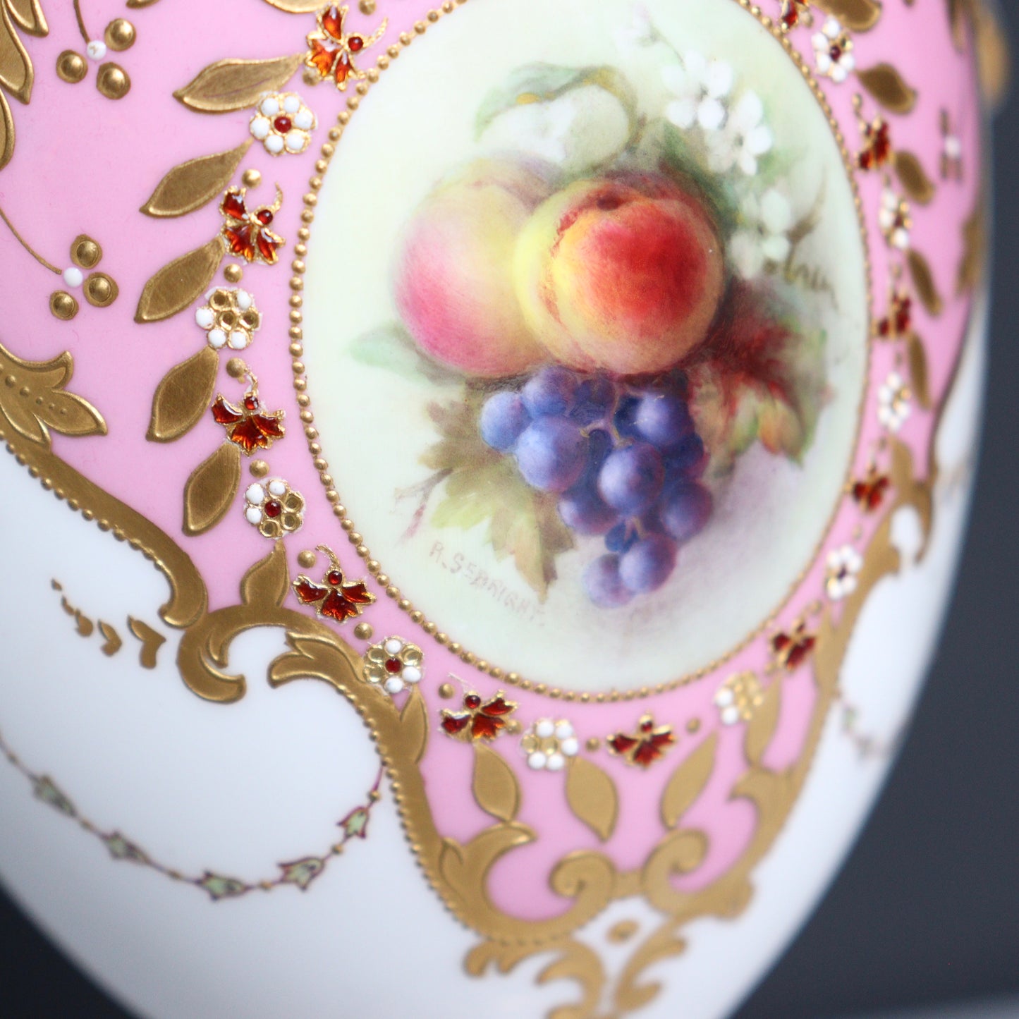 A Royal Worcester Richard Sebright Vase, c1908