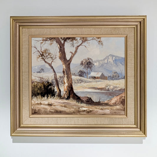 Leon Hanson 'River Gums Morning Light - Carpenter Valley NSW', Oil