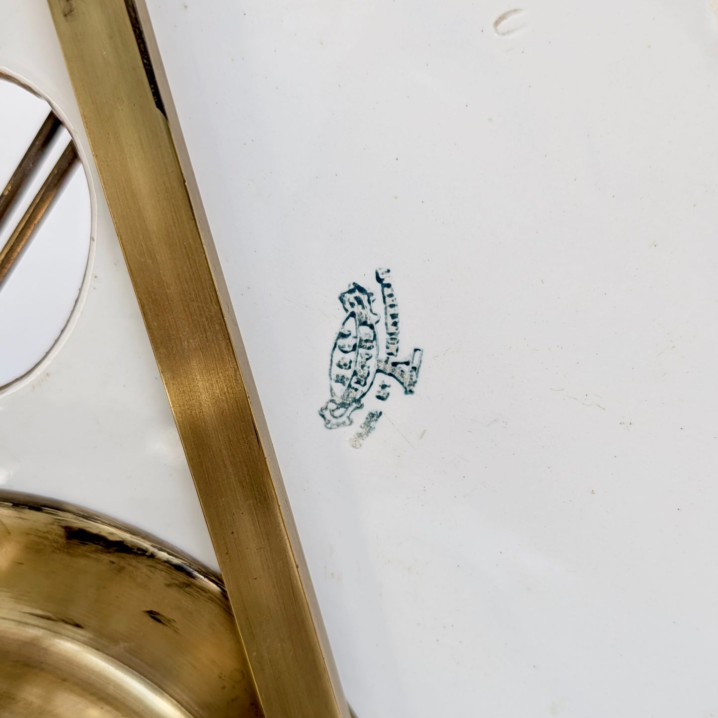 A 19th Century French 'Artists Palette' Strut Clock by Creil et Montereau