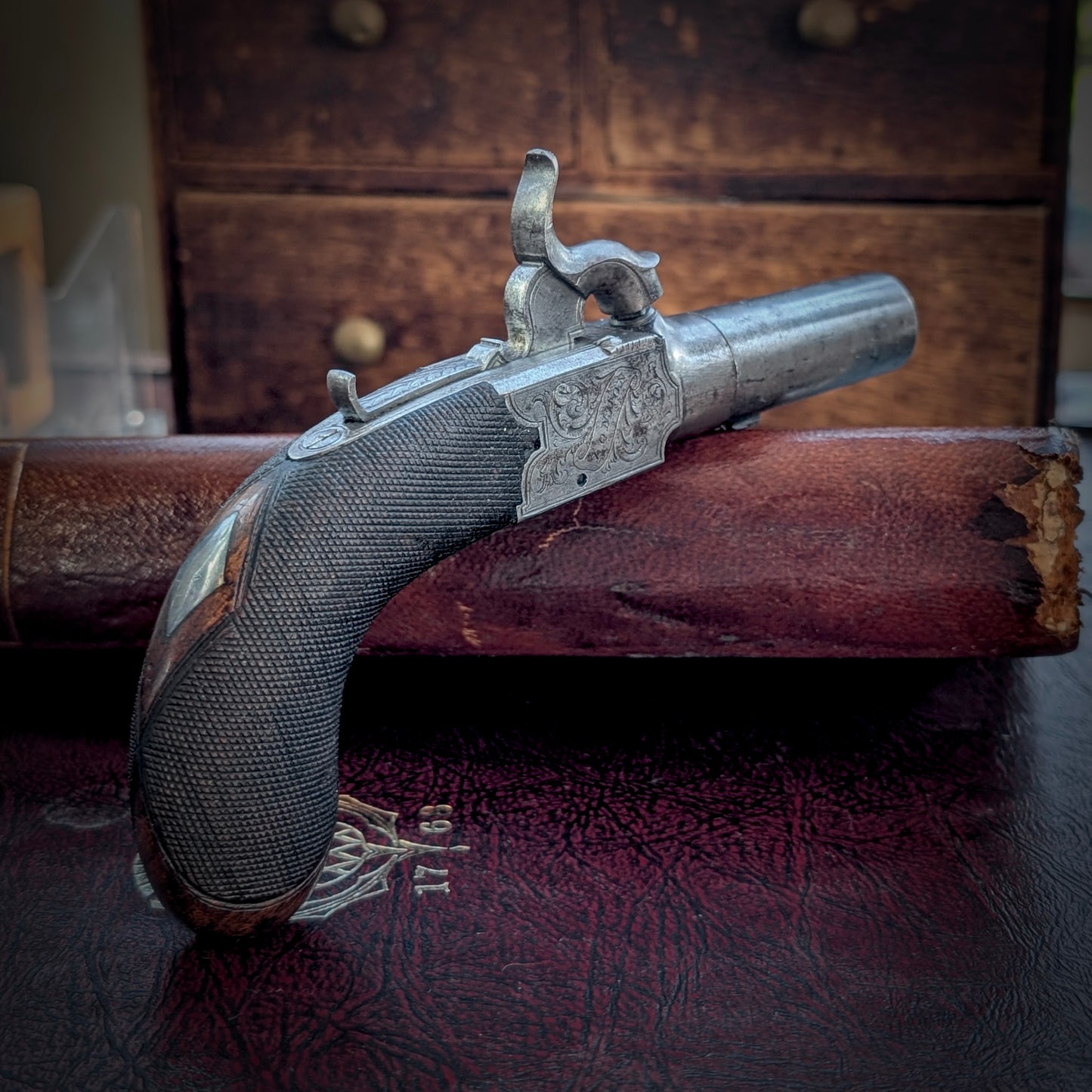 A Percussion Pocket Pistol By Moore of London, c1830