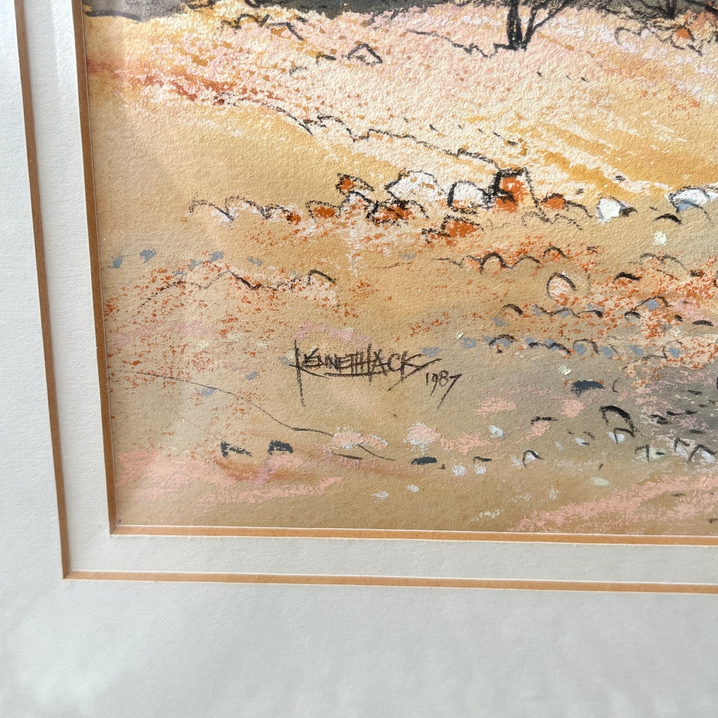 Kenneth Jack "Mount Chambers - South Australia" Watercolour, 1987