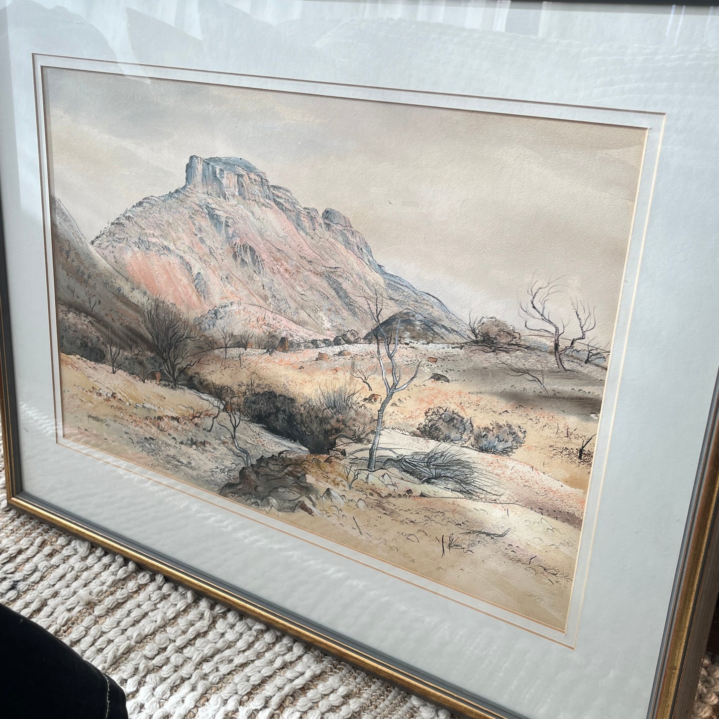 Kenneth Jack "Mount Chambers - South Australia" Watercolour, 1987