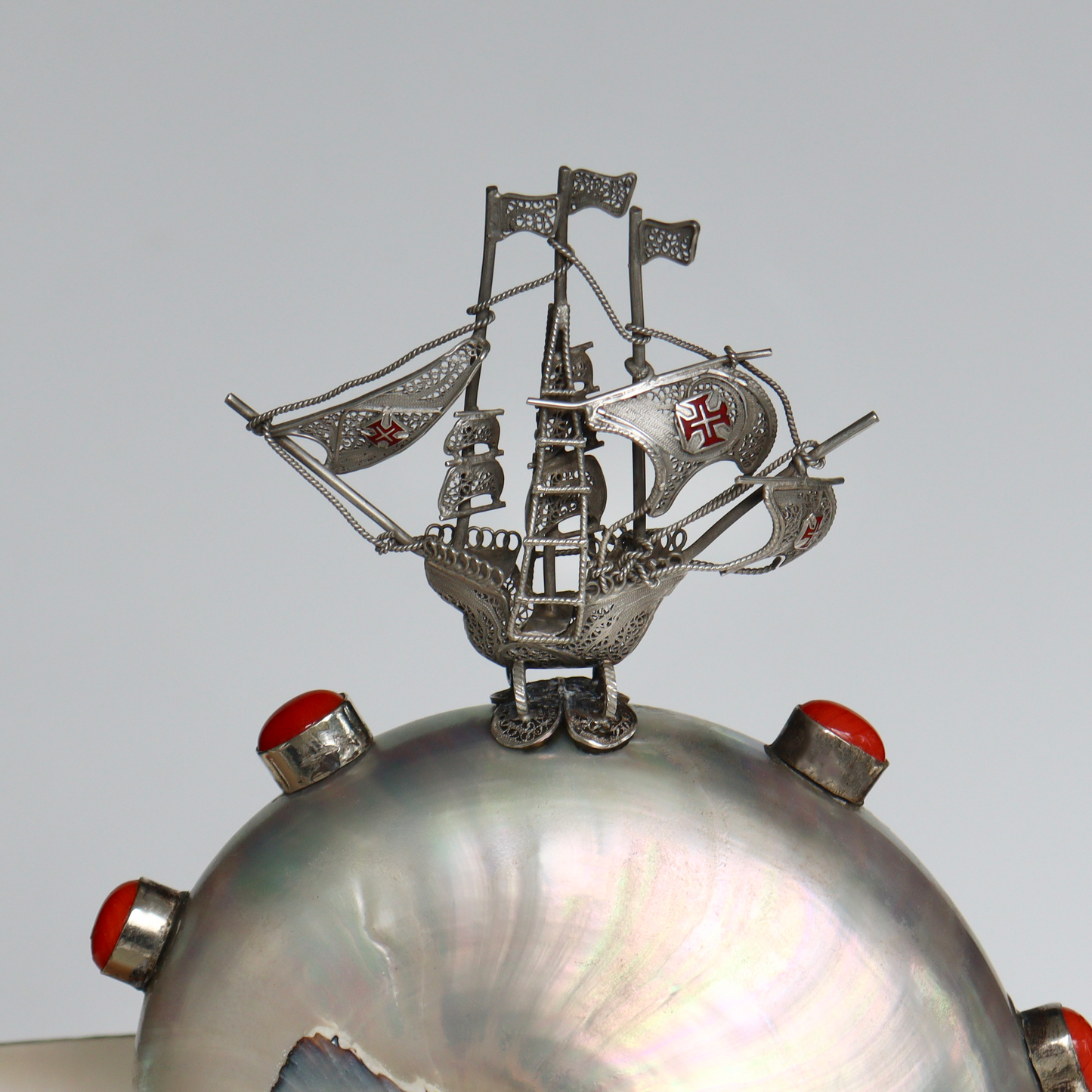 A 19th Century German .800 Silver Nautilus Cup